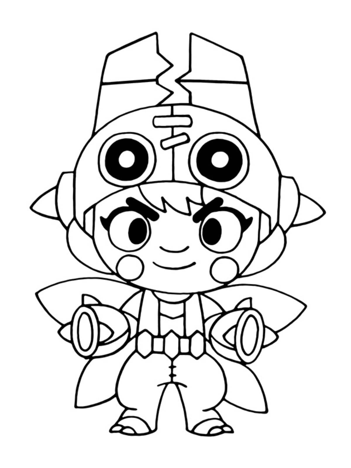 Brawl Stars Star Power Coloring Page