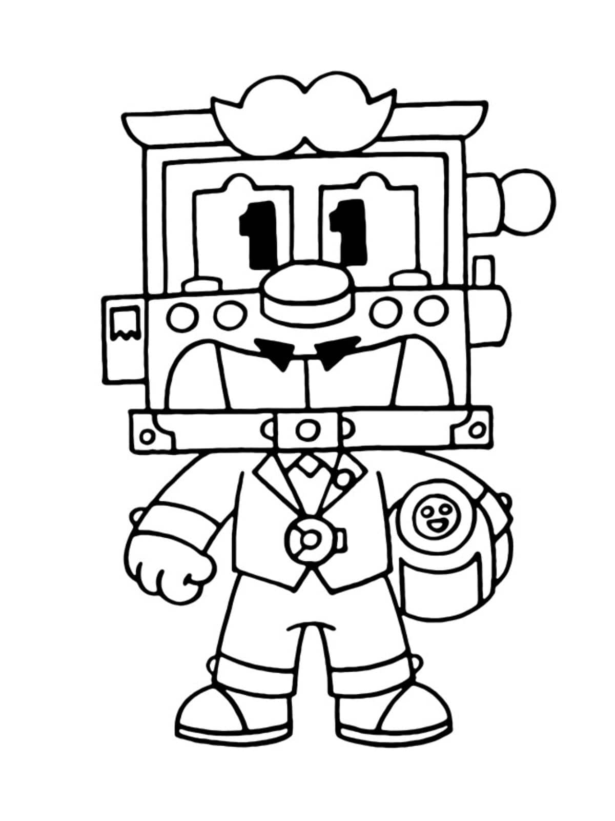 Brawl Stars Teamwork Coloring Pages