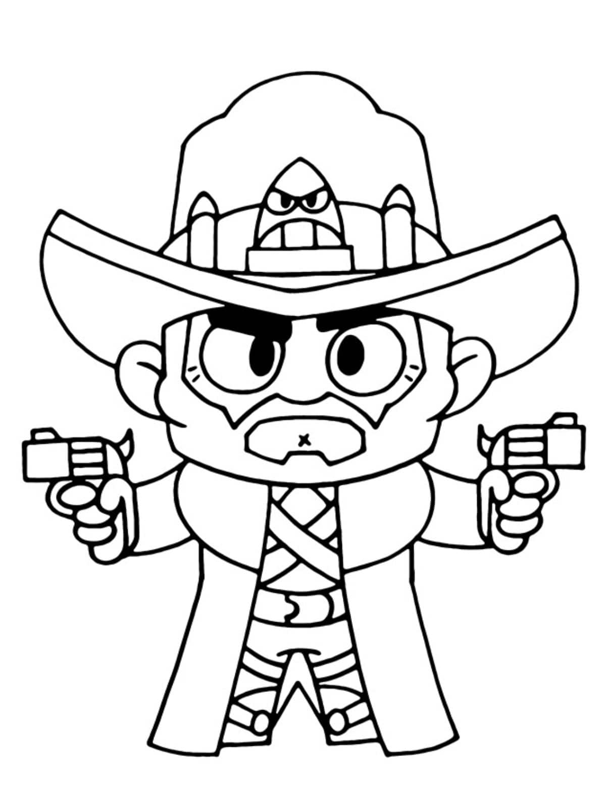 Brawl Stars Weapon Coloring Page