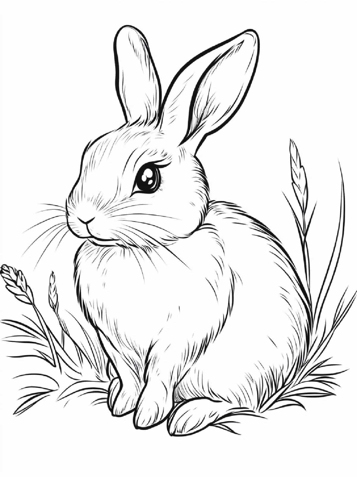 Bunny Coloring Pages Free