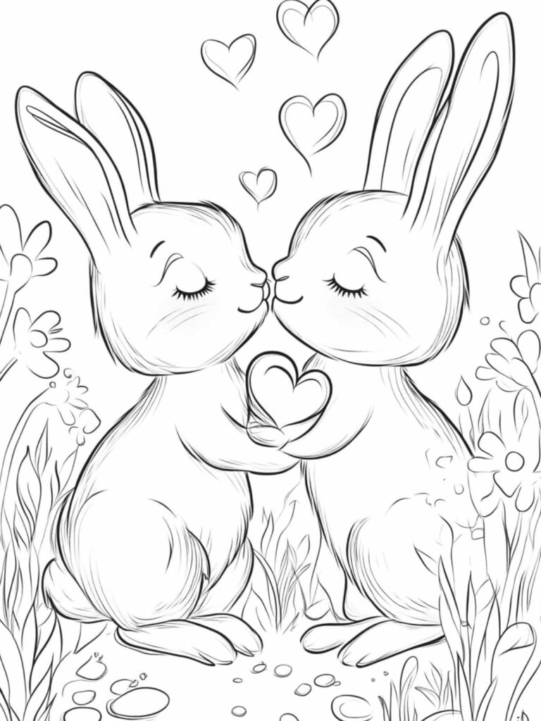 Rabbit coloring pages hop into creative fun coloringpagesforkids