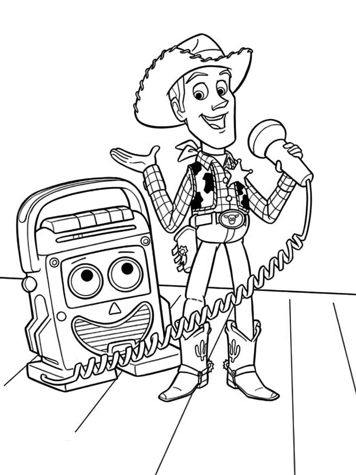 Buzz Lightyear S Laser Gun Coloring Page