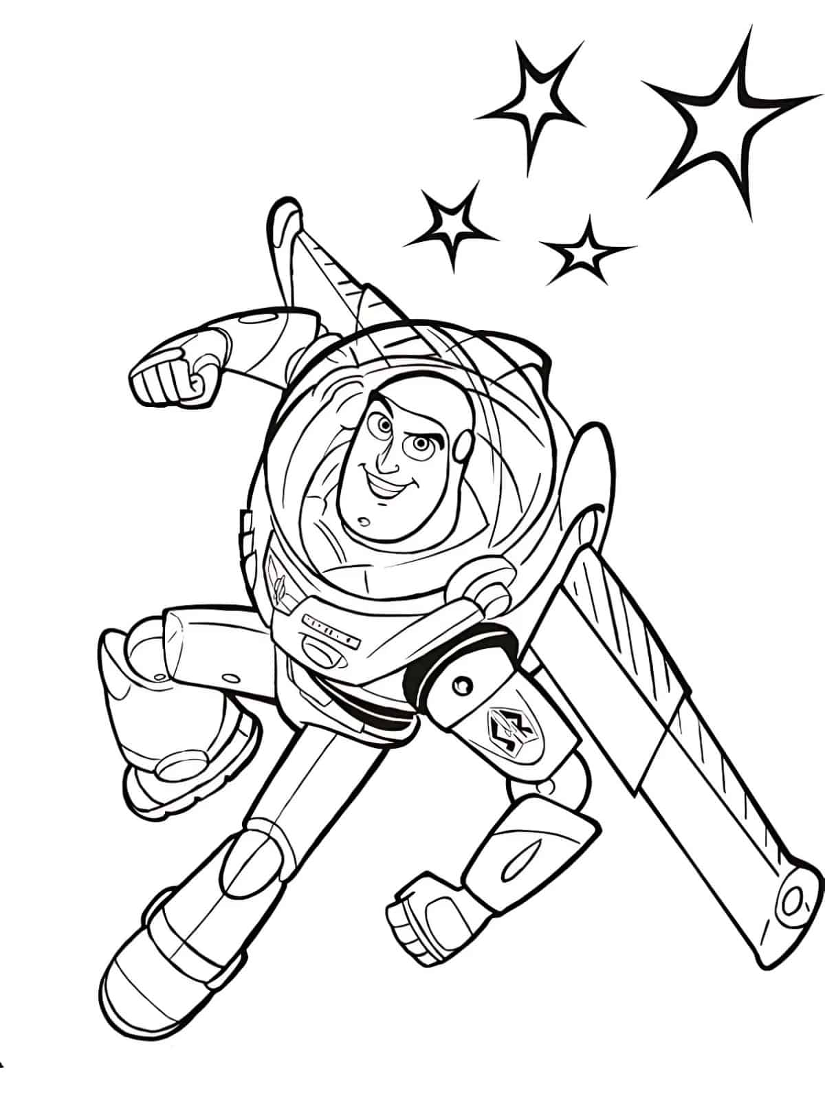 Buzz Lightyear S Space Ranger Badge Coloring Pages