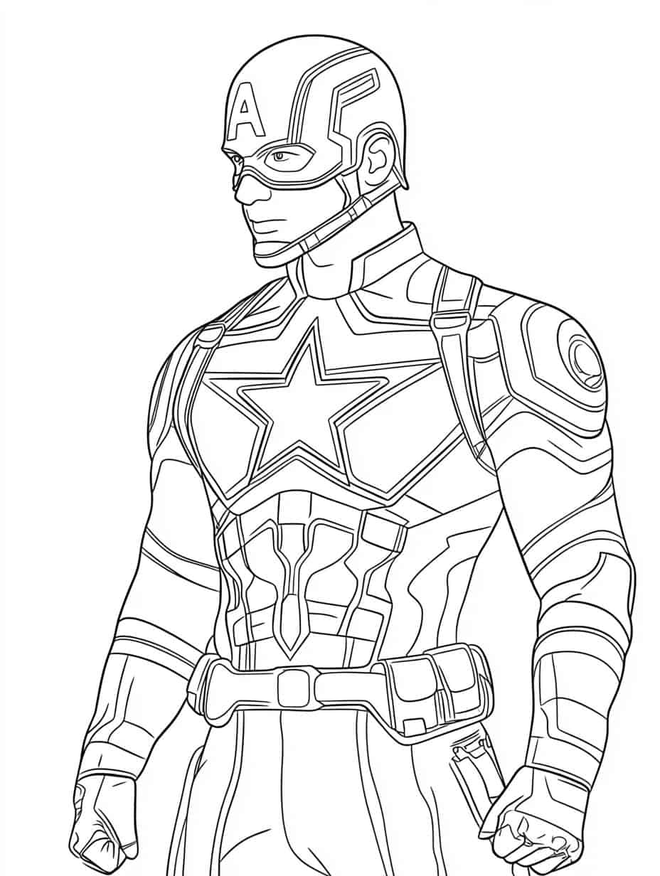 Captain America Coloring Pages