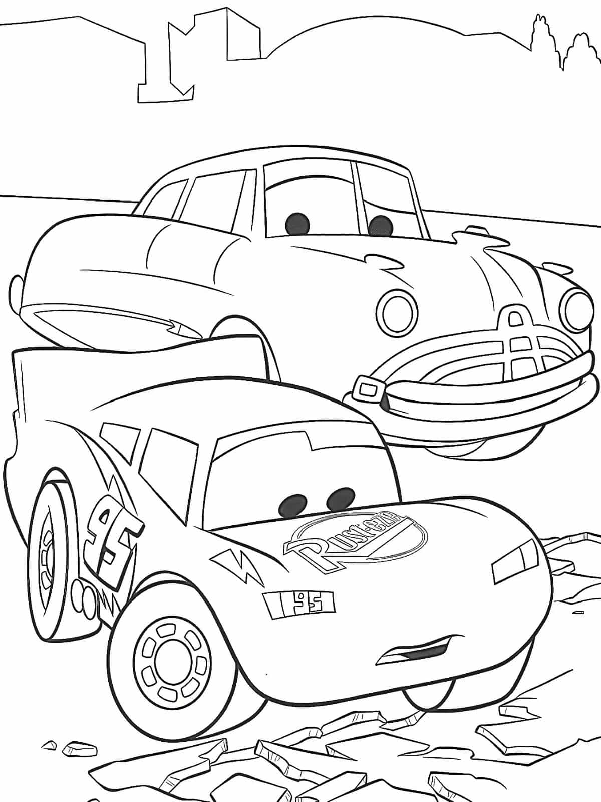 Cars Adventure Coloring Pages