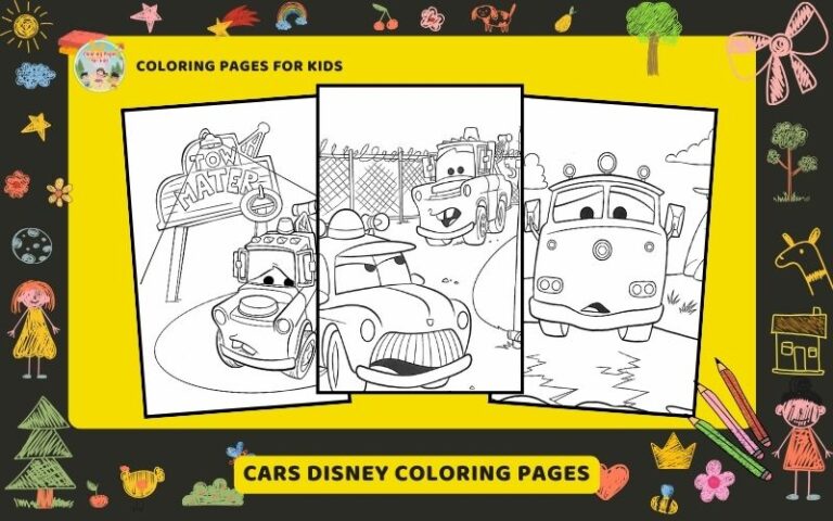 Cars Disney Coloring Pages Featured Image