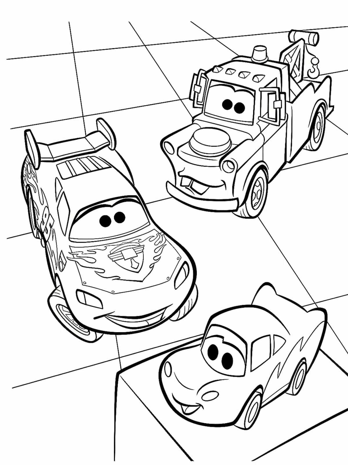 Cars Free Coloring Pages