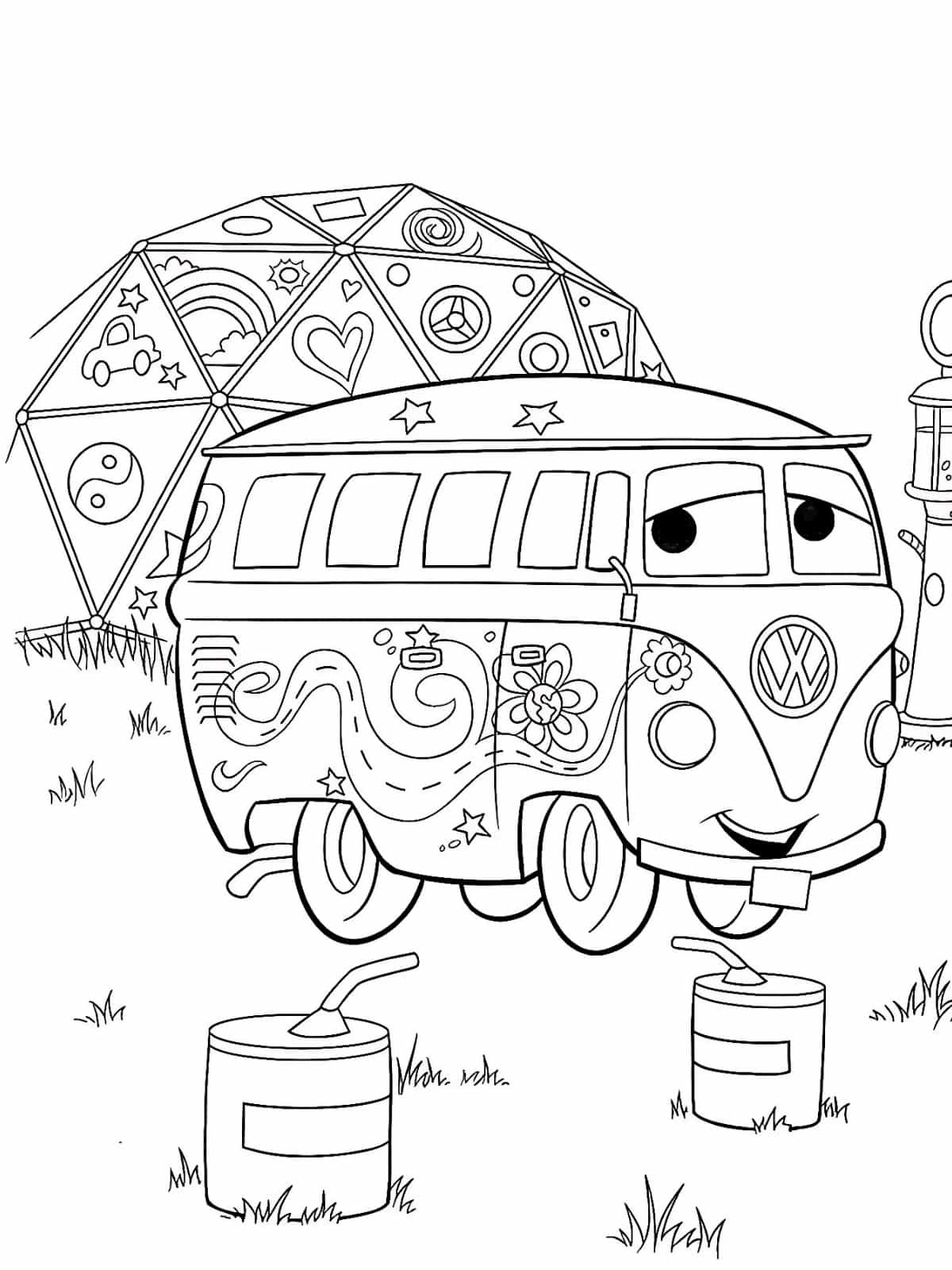 Cars Friendship Coloring Pages