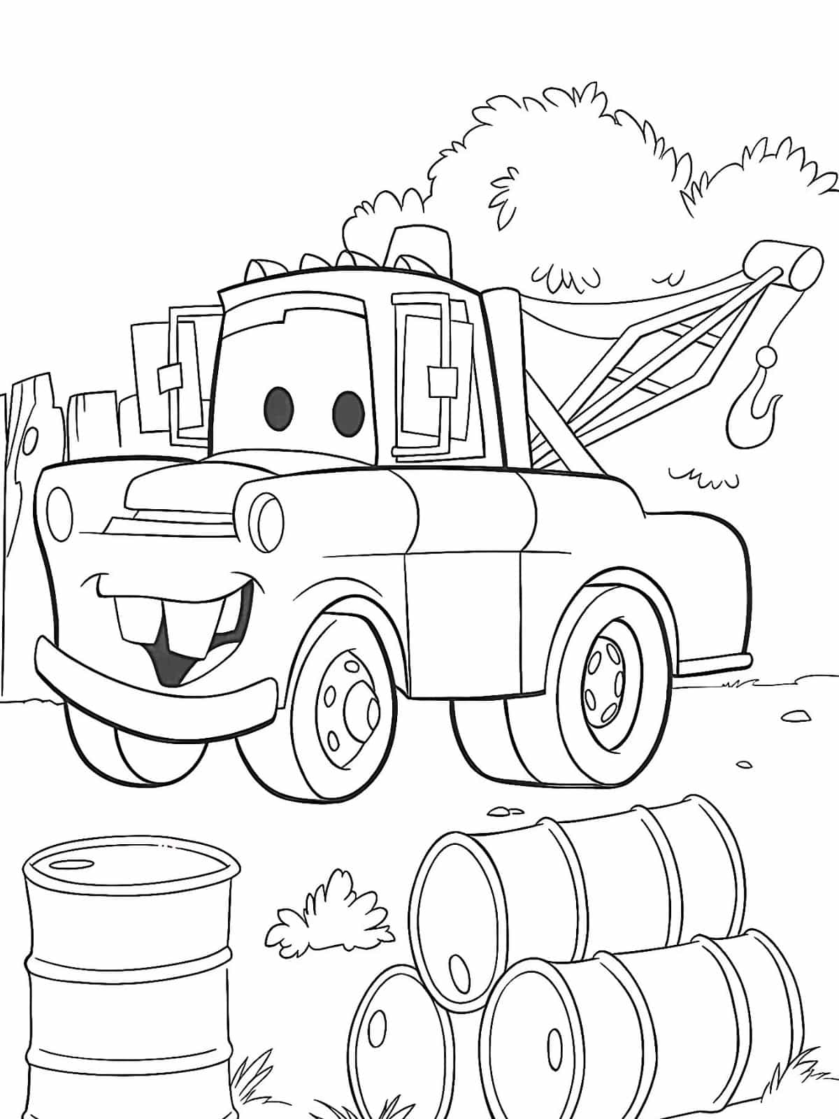 Cars Movie Coloring Pages