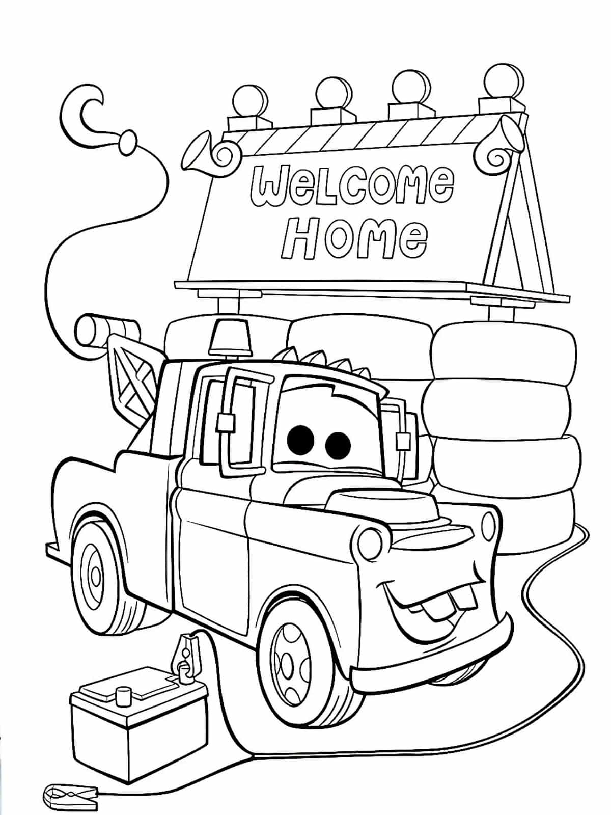 Cars Speed Coloring Pages For Kids