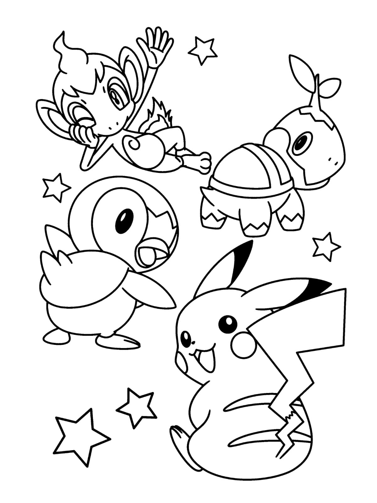 Challenging Pokemon Coloring Pages