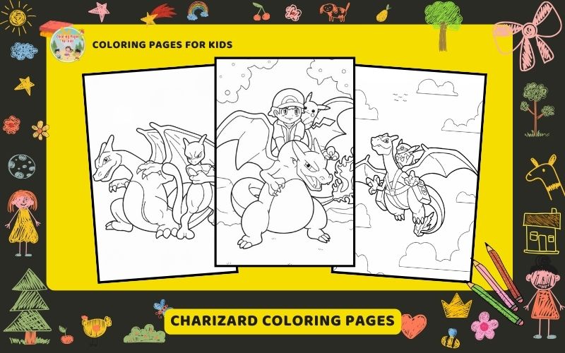 Charizard Coloring Pages Featured Image