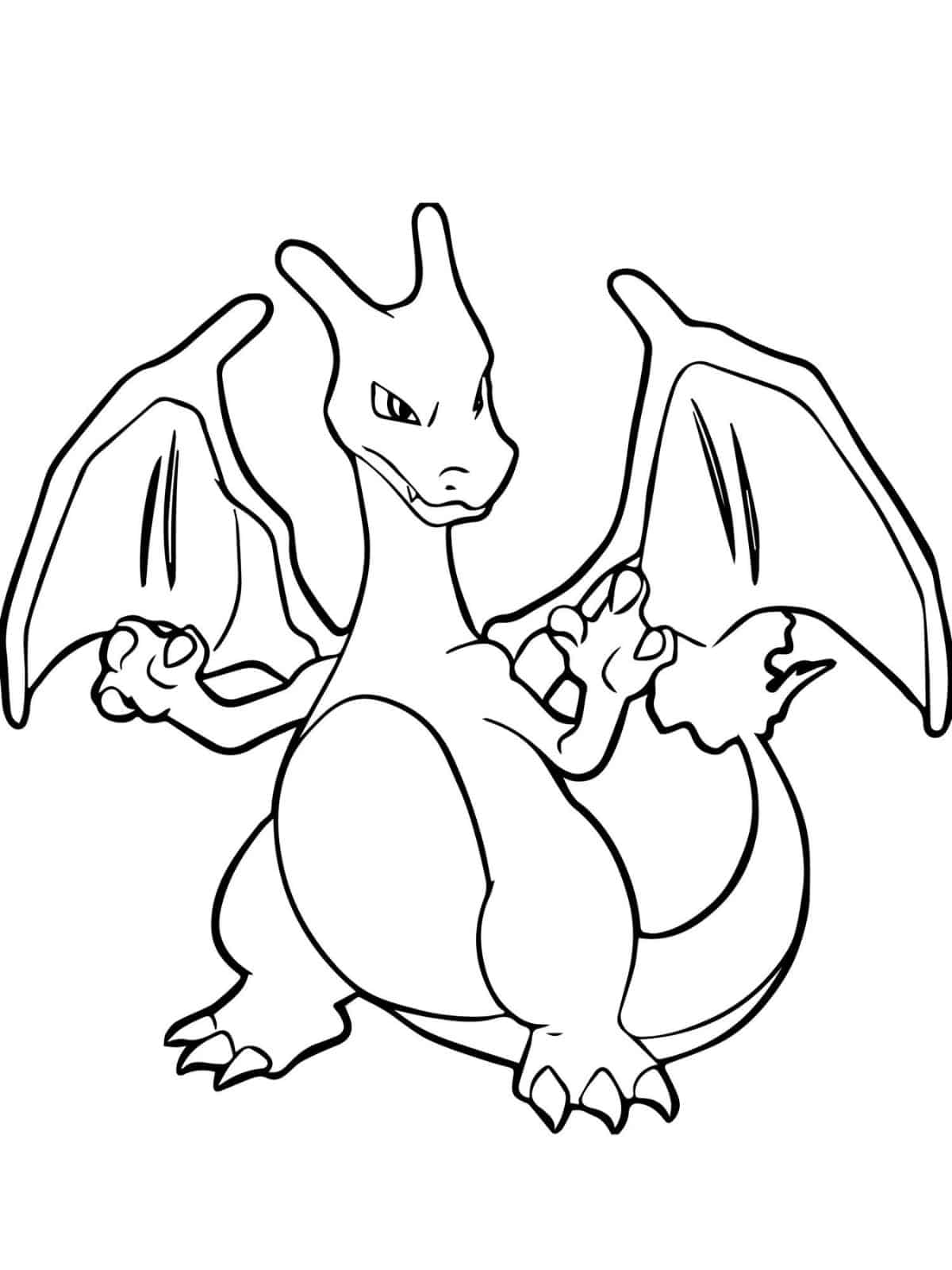 Charizard Dragon Type Mega Coloring Pages