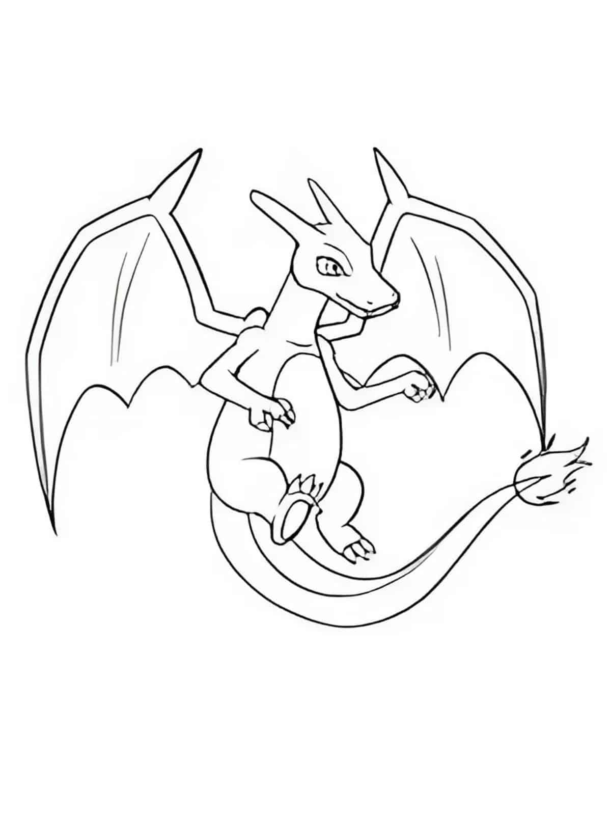 Charizard Powerful Mega Form Coloring Pages