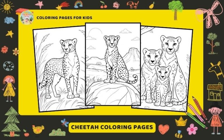 Cheetah Coloring Pages Featured Image