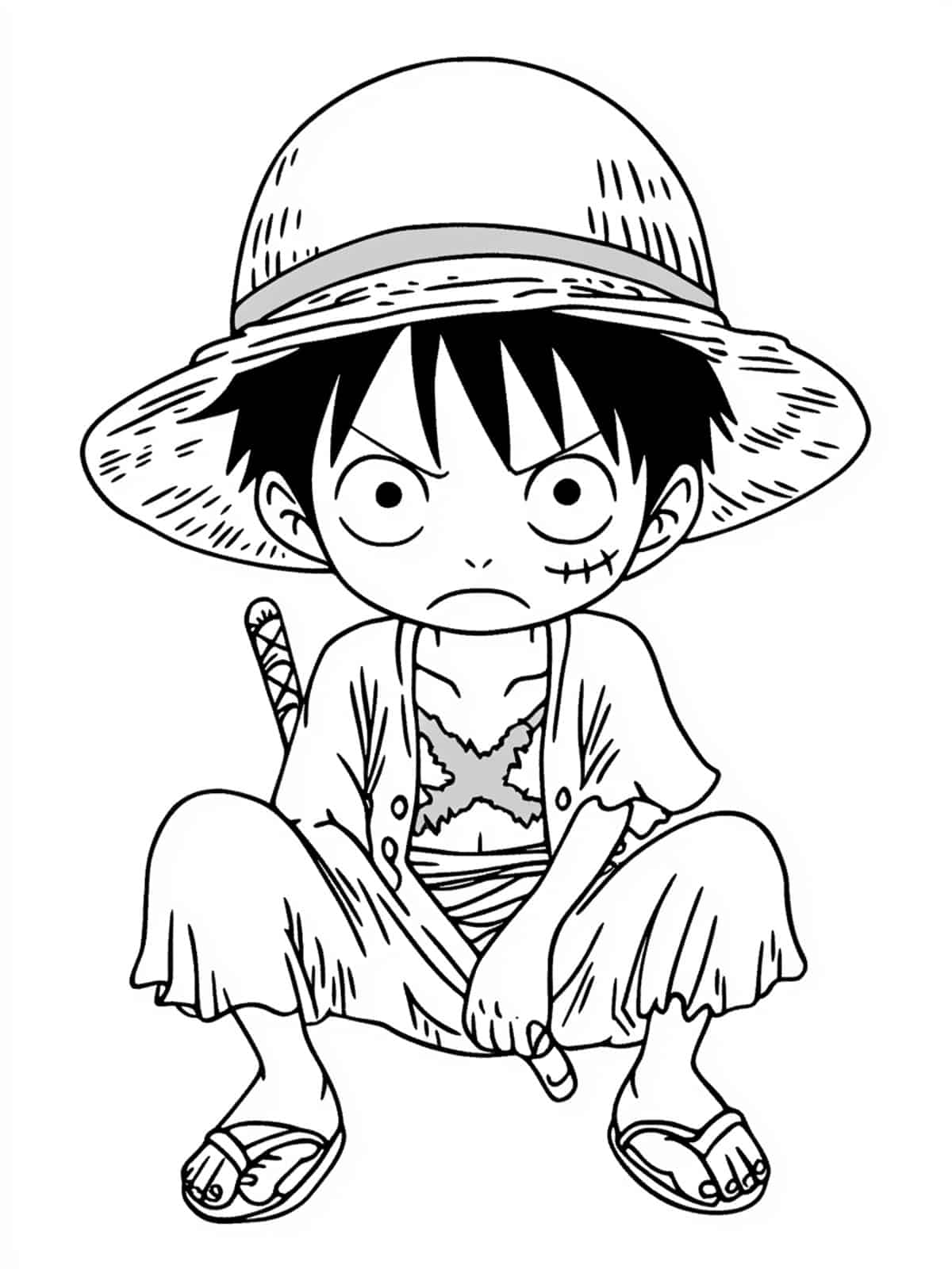 Chibi One Piece Islands And Locations Coloring Pages