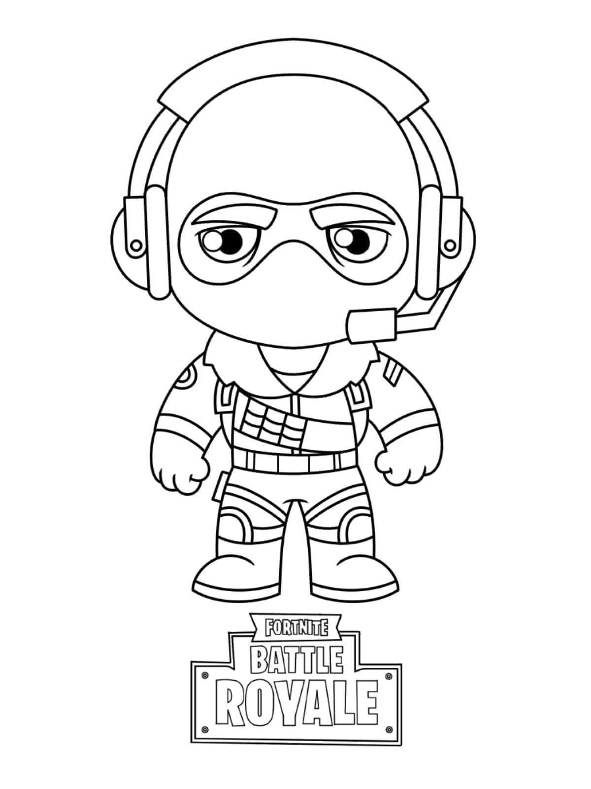 Chibi Raptor From Fortnite Coloring Pages