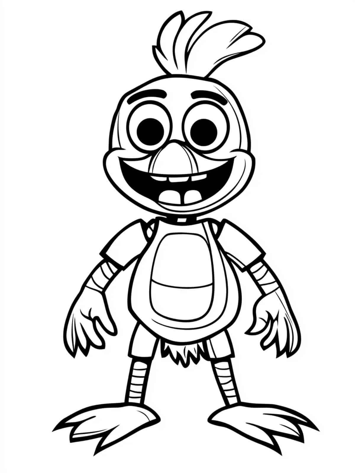 Chica The Chicken Five Nights At Freddys Coloring Pages