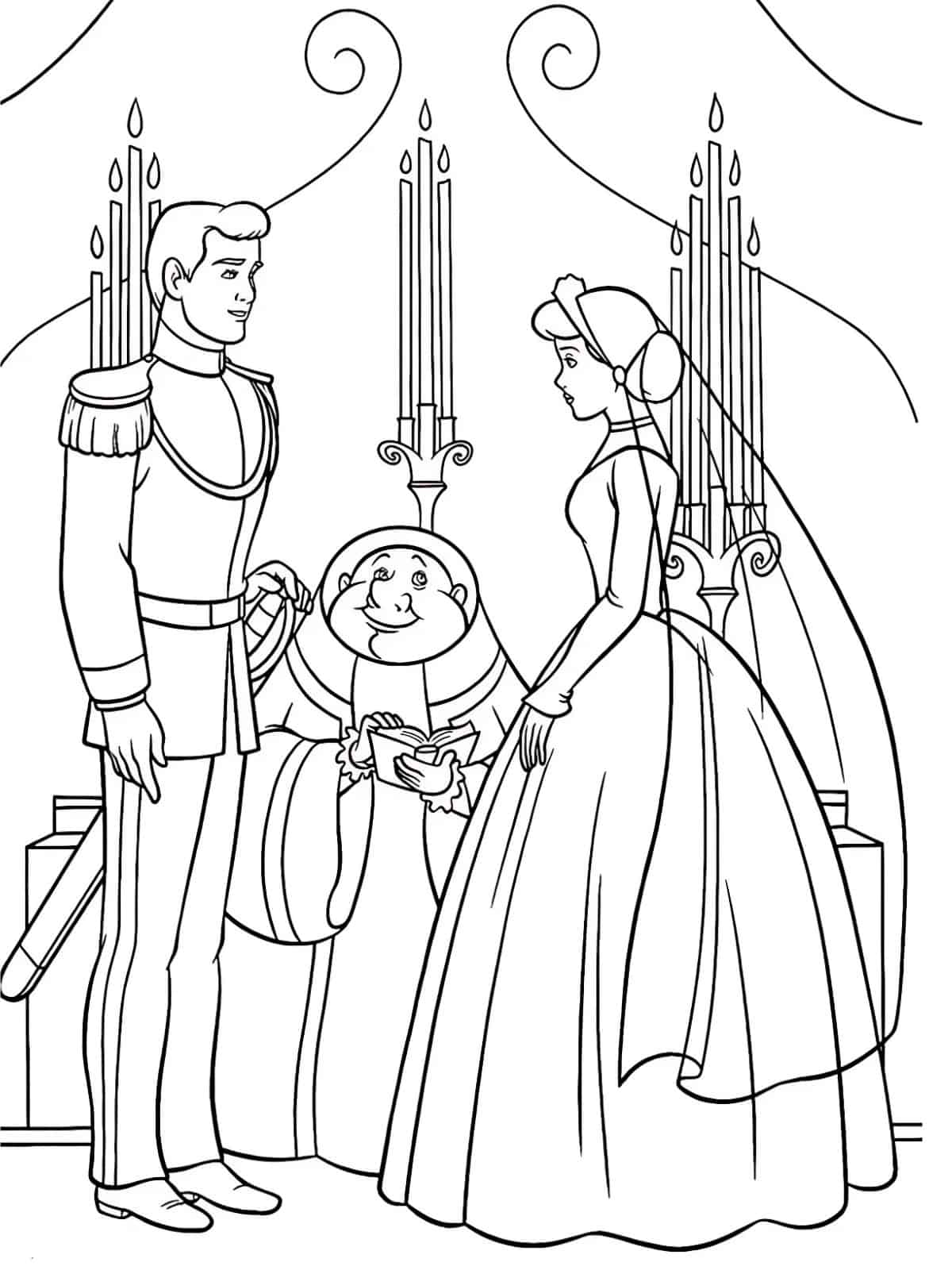 Cinderella Believing In Dreams Coloring Pages