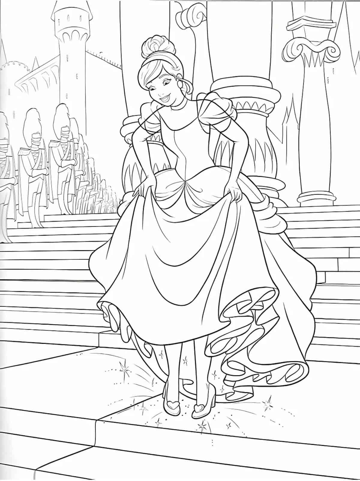 Cinderella Castle Coloring Pages