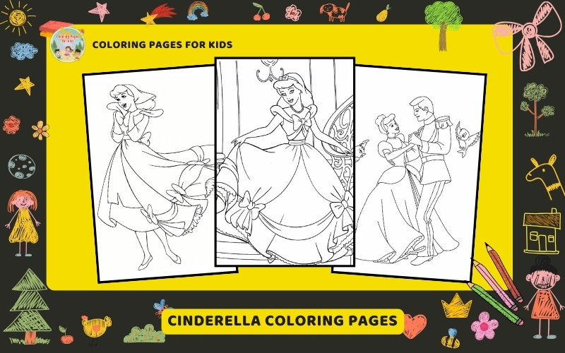 Cinderella Coloring Pages Featured Image