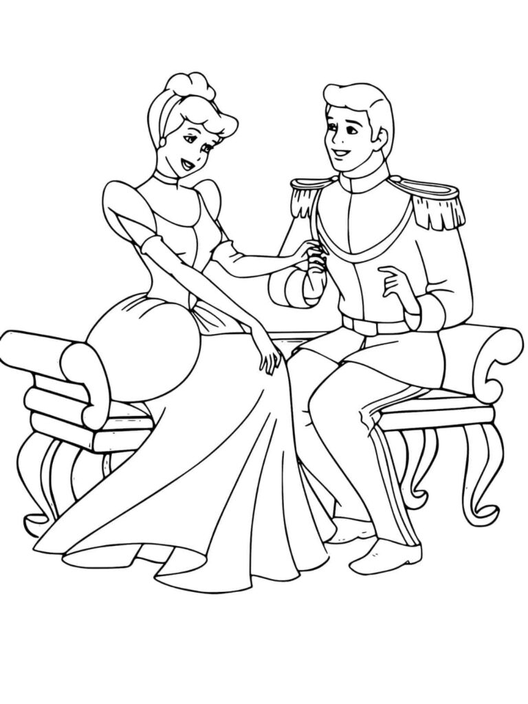 Cinderella Coloring Pages: Fairytale Magic to Your Creations 🎨👑 ...