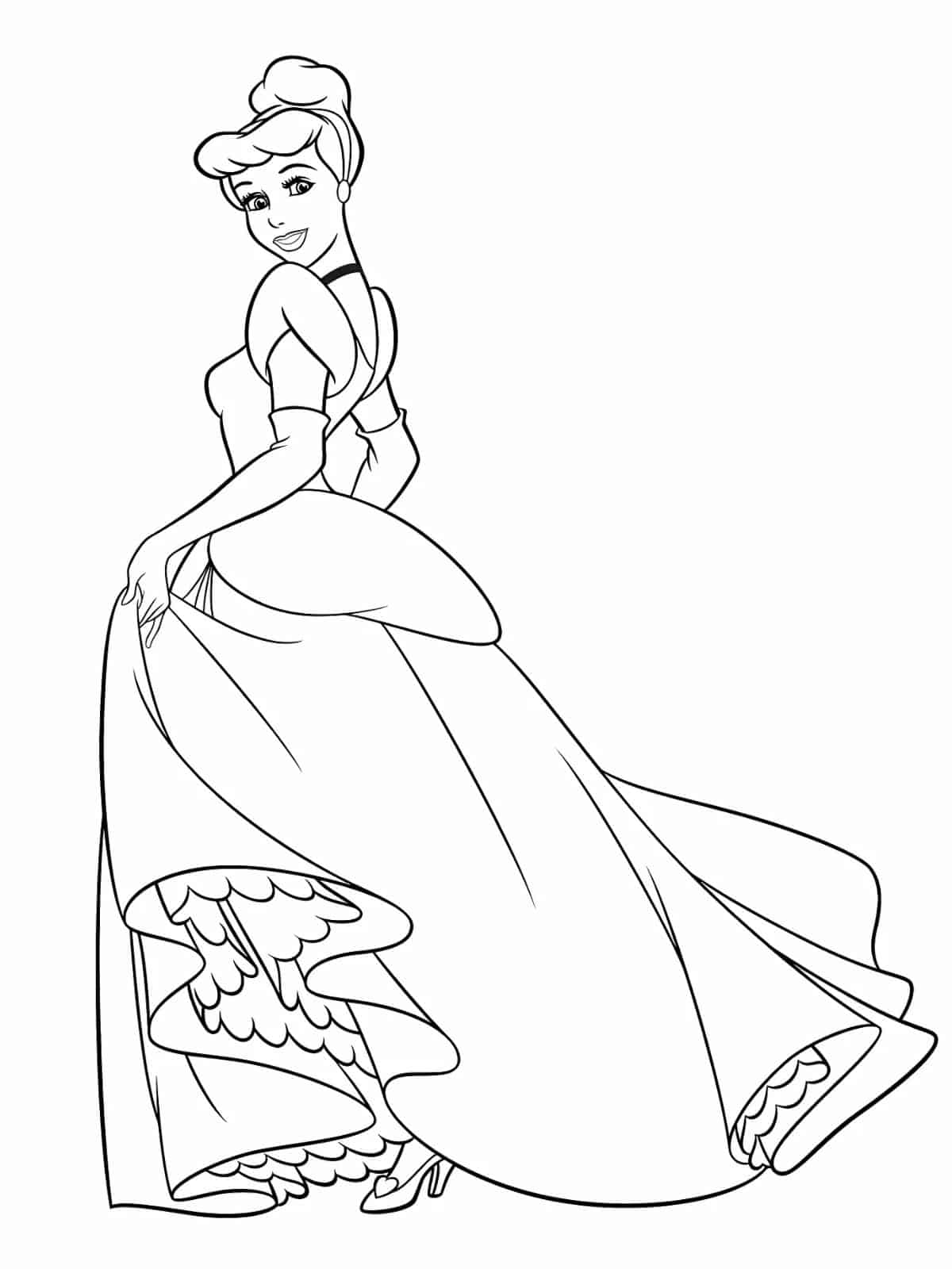 Cinderella Tiara Coloring Pages