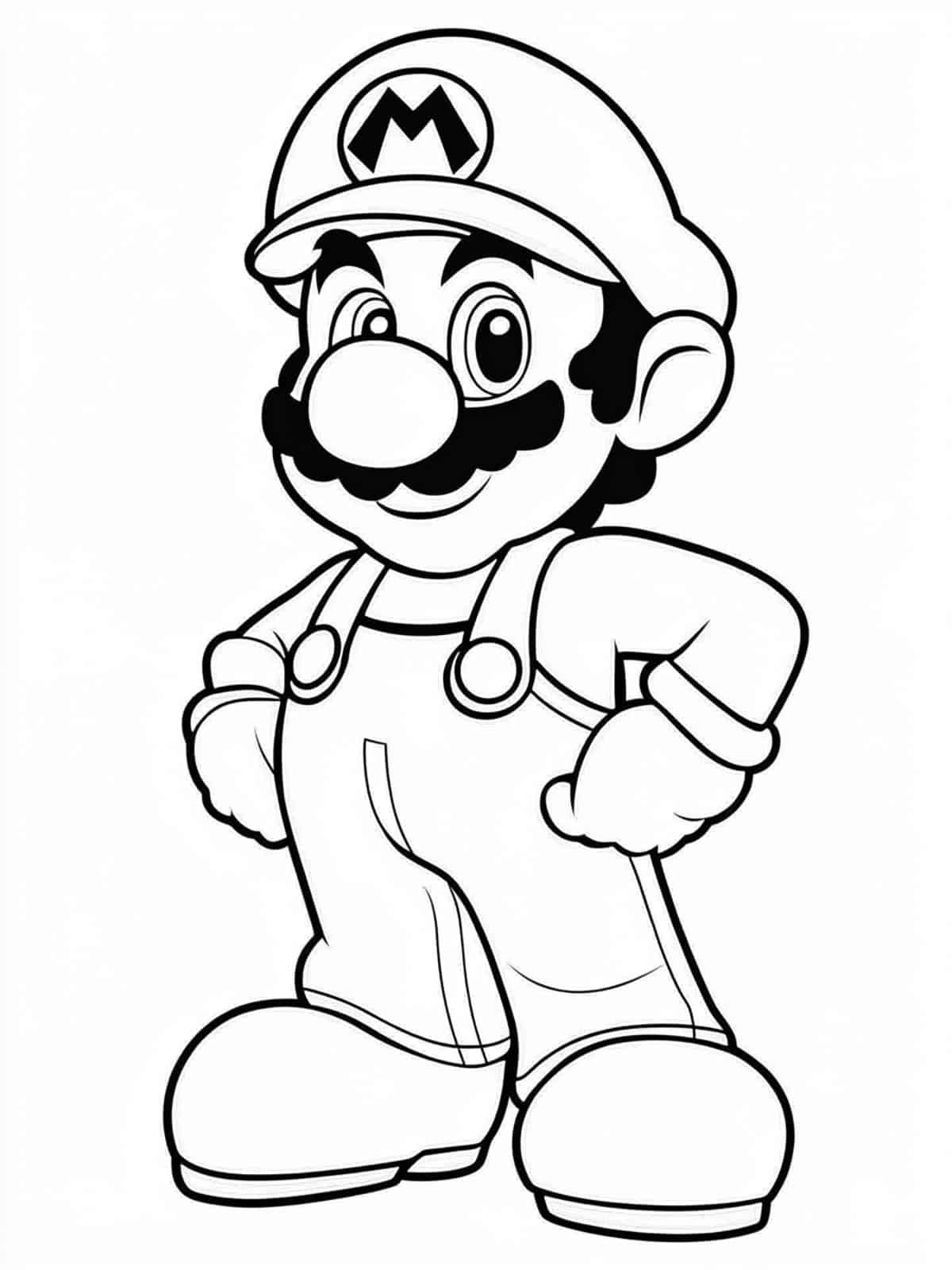 Classic Mario Characters Coloring Pages