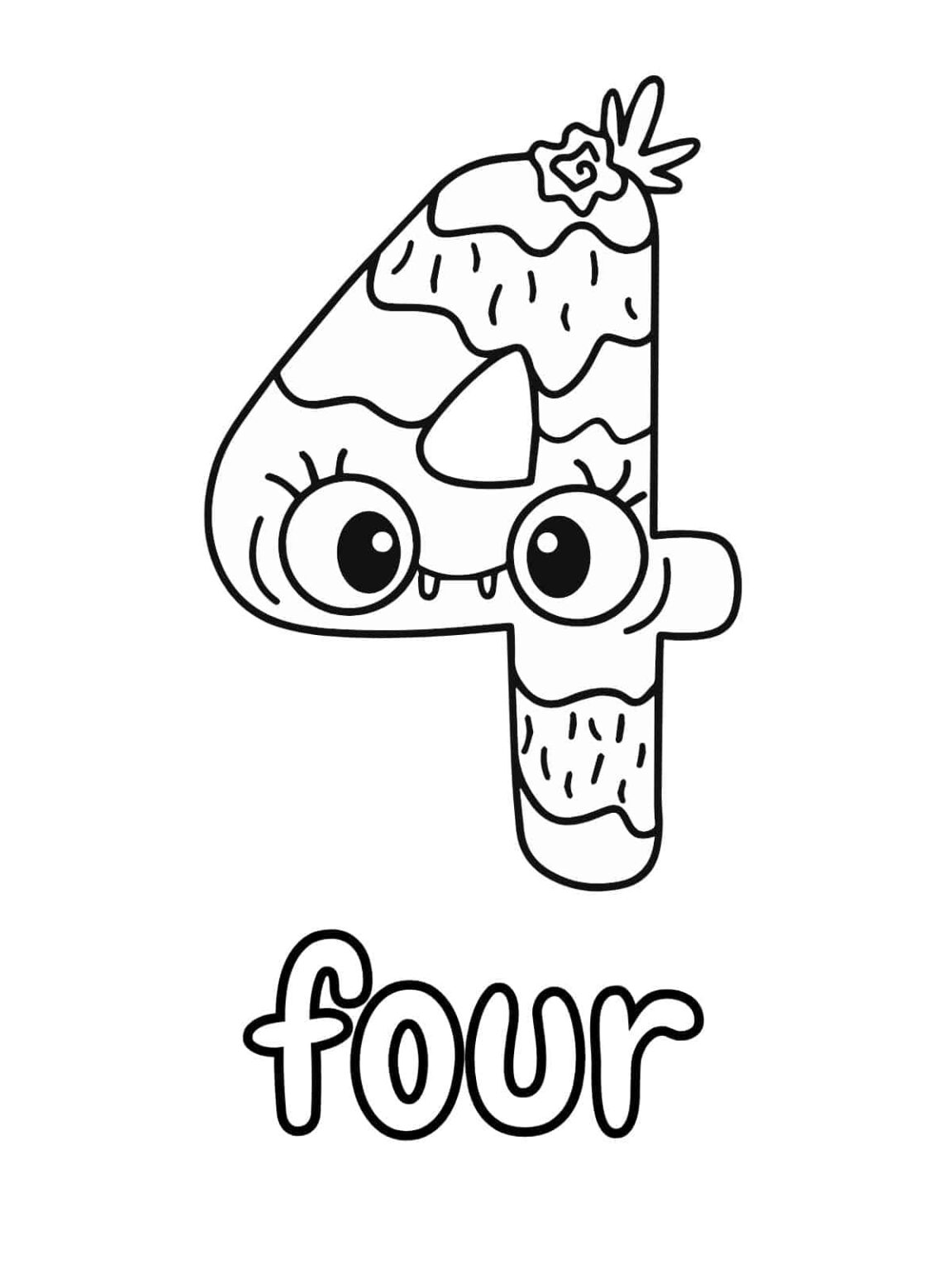 From 1 to 10 fun number coloring pages for kids 