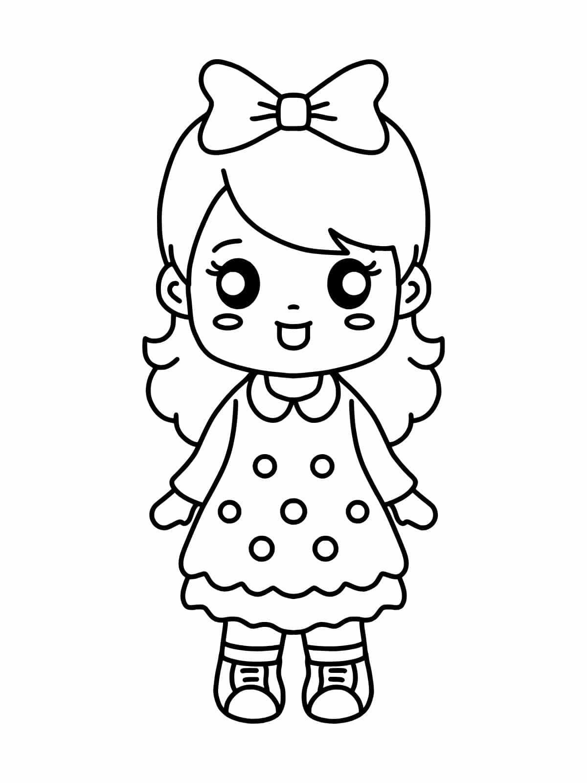 Coloring Pages Of Cute Baby Girl