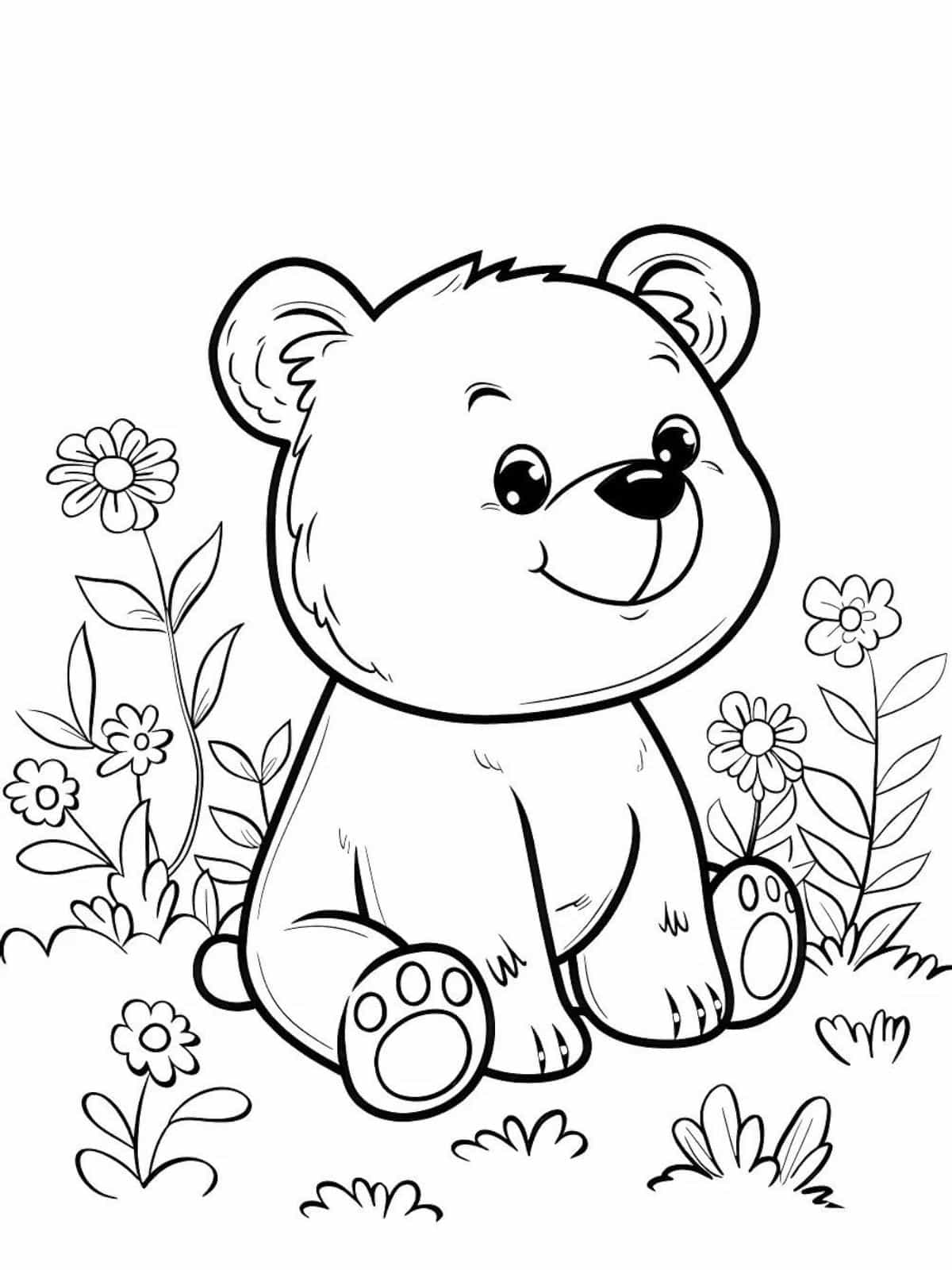 Coloring Pages Of Cute Bear