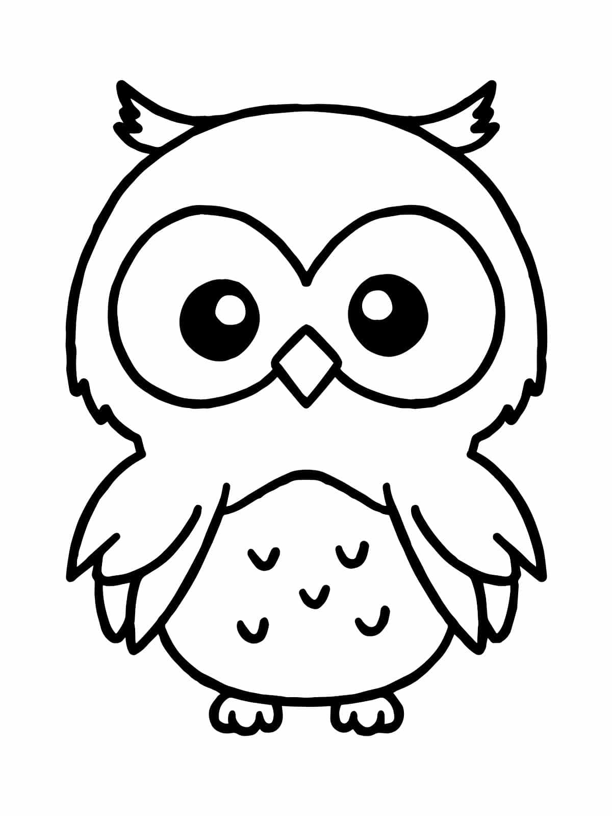 Coloring Pages Of Cute Owl