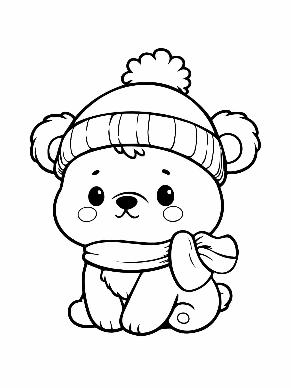 Coloring Pages Of Cute Winter