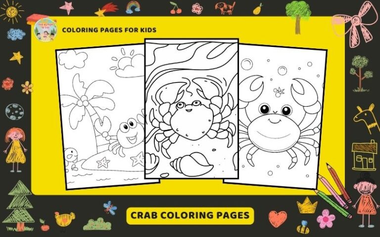 Crab Coloring Pages Featured Image