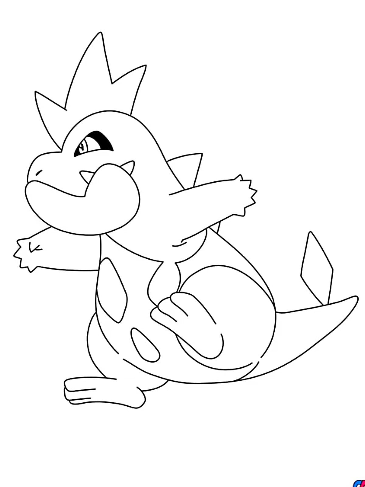 Crocrodil Pokemon Coloring Pages