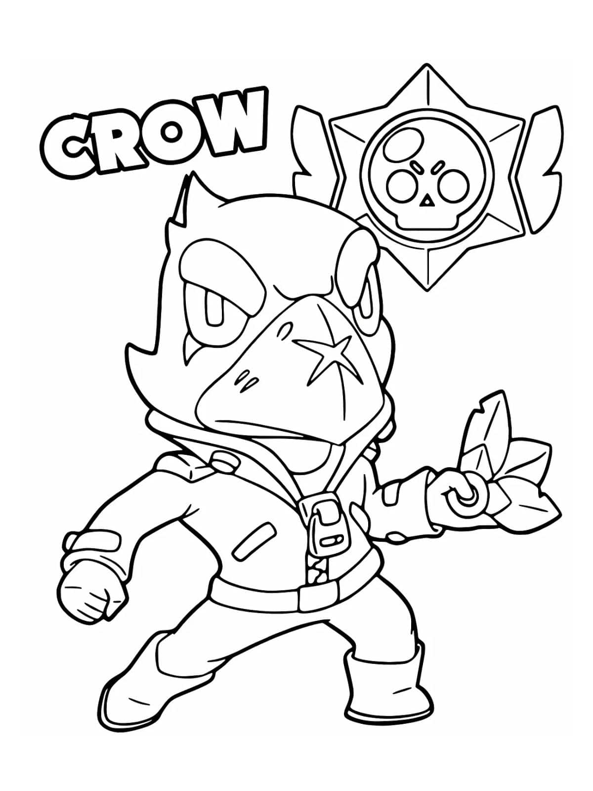 Crow Brawl Stars Coloring Pages