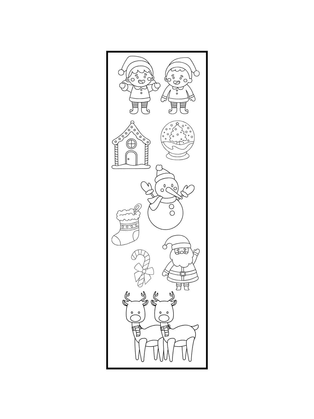 Cute Bookmark Coloring Pages