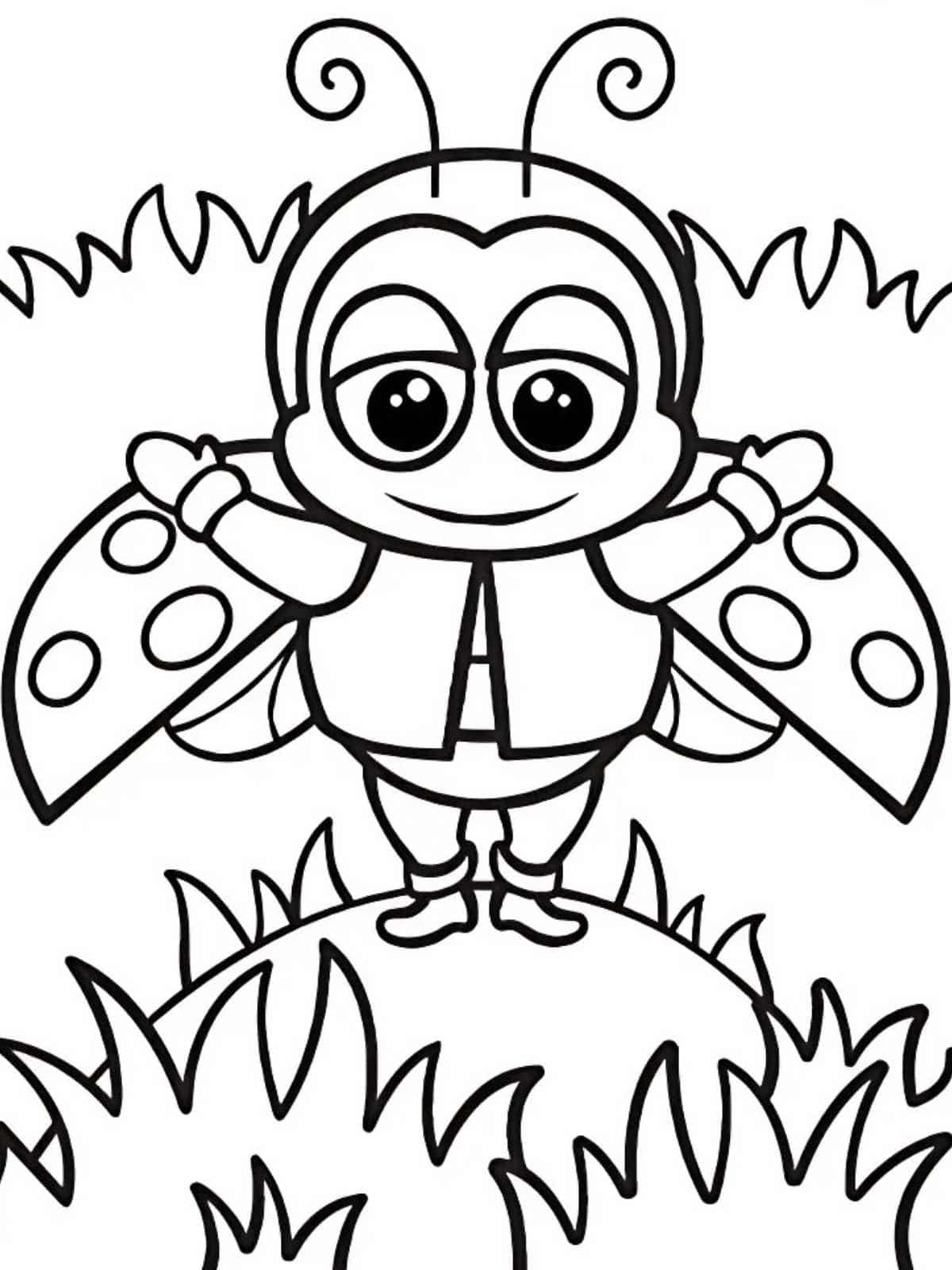 Cute Ladybug Coloring Pages