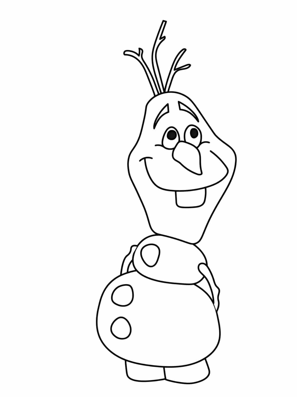 Cute Olaf Coloring Pages