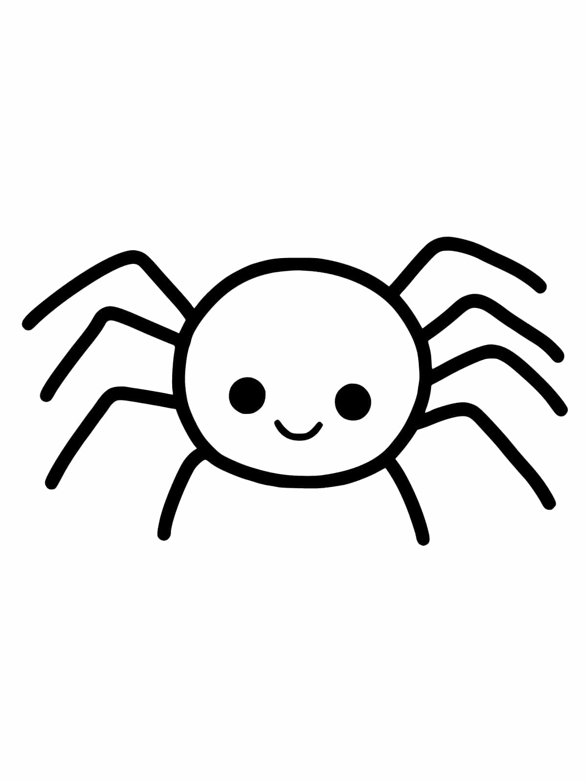 Cute Spider Coloring Pages