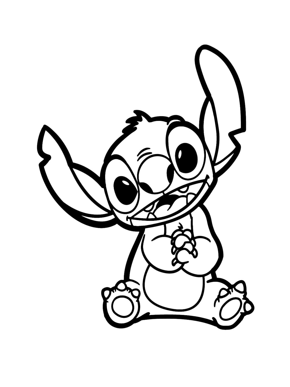 Cute Stitch Coloring Pages