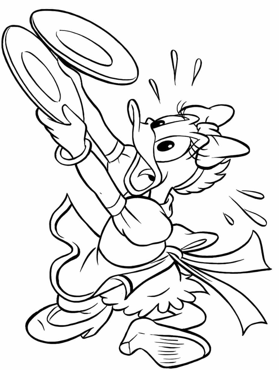 Daisy Duck Coloring Pages