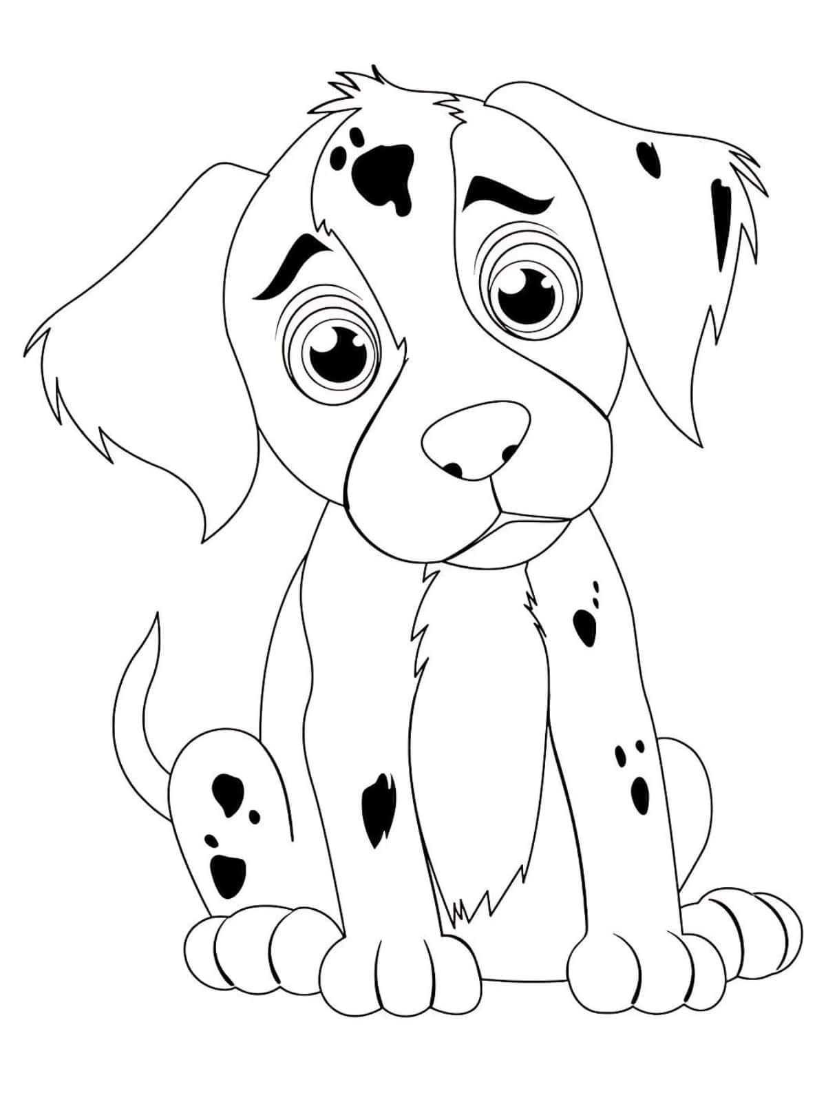 Dalmatian Printing Sheets For Kids