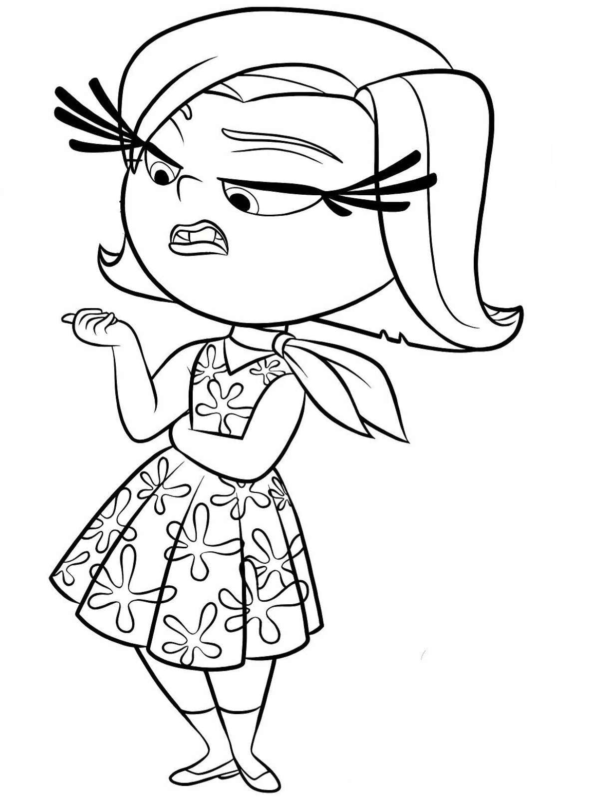 Disgust Coloring Pages From Inside Out