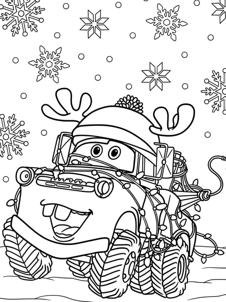 30 Free Printable Disney Christmas - Disney Christmas Presents Coloring Pages 768x1024 