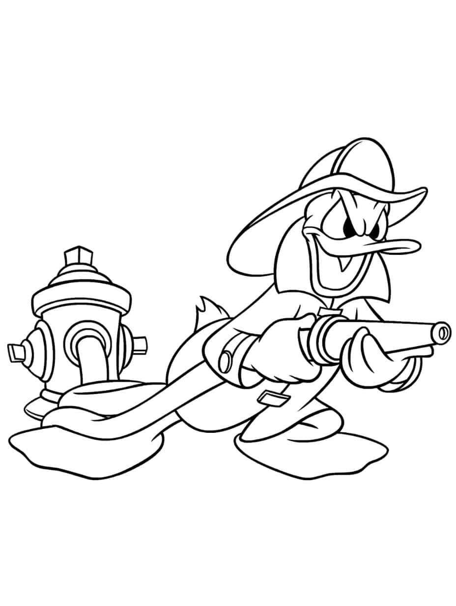 Disney Duck Coloring Pages