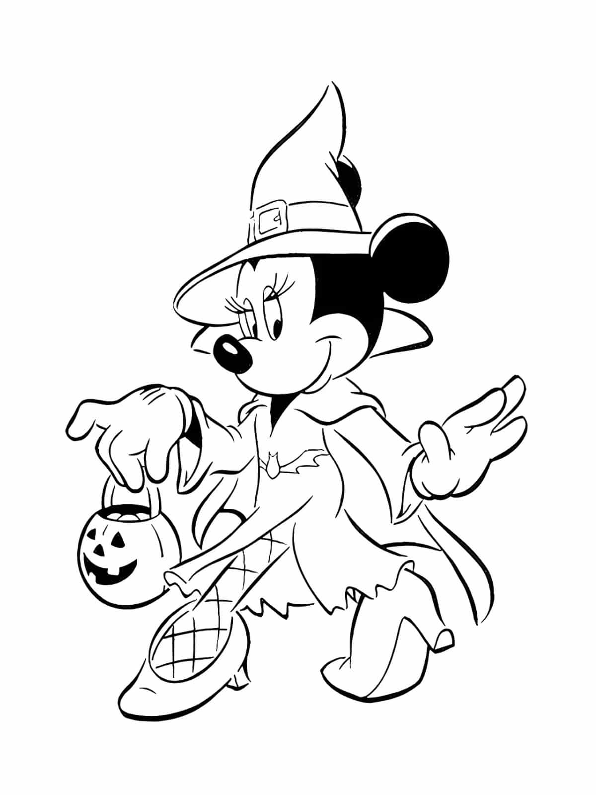 Disney Halloween Castle Coloring Page