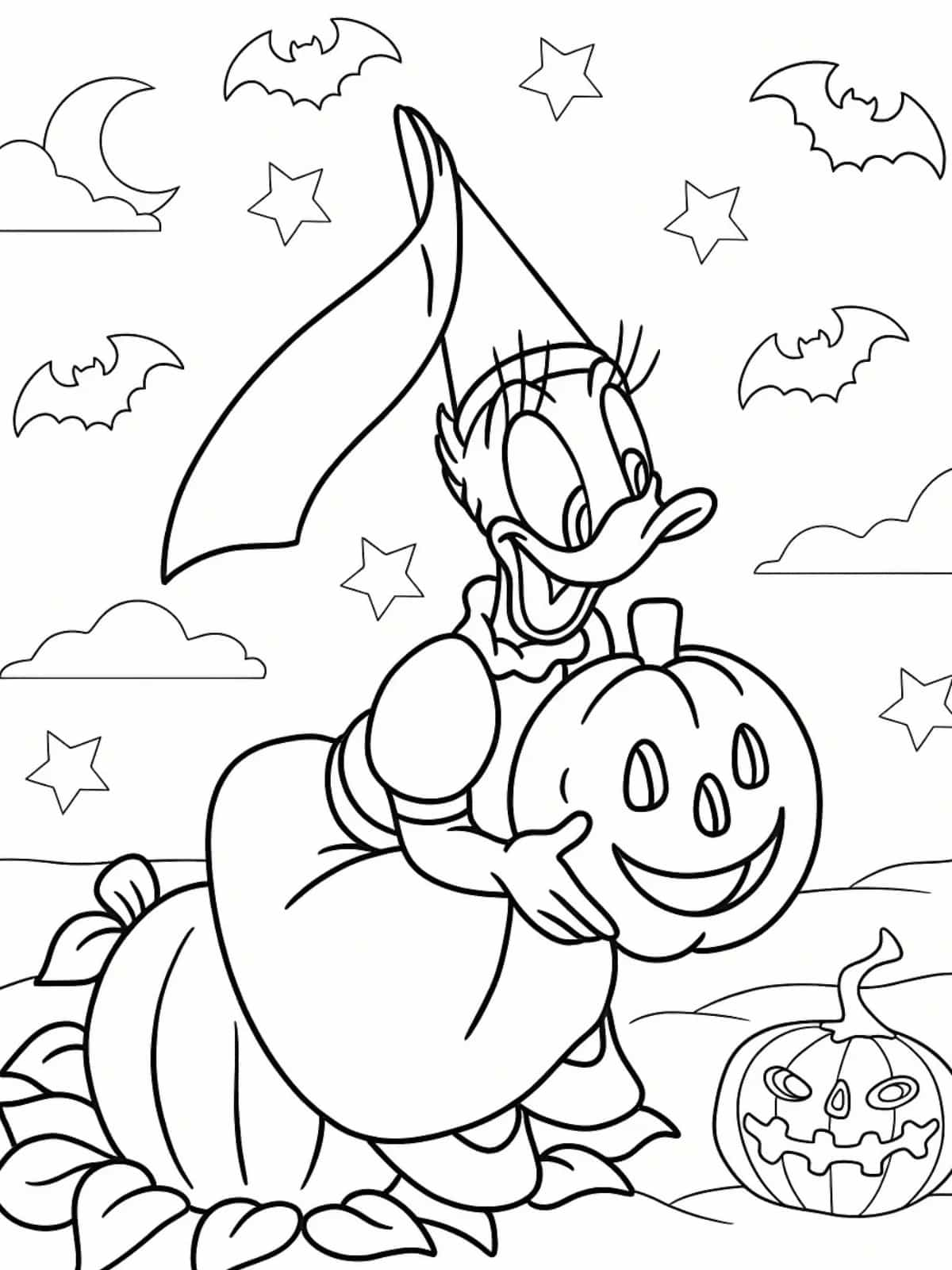 Disney Halloween Vampire Coloring Page