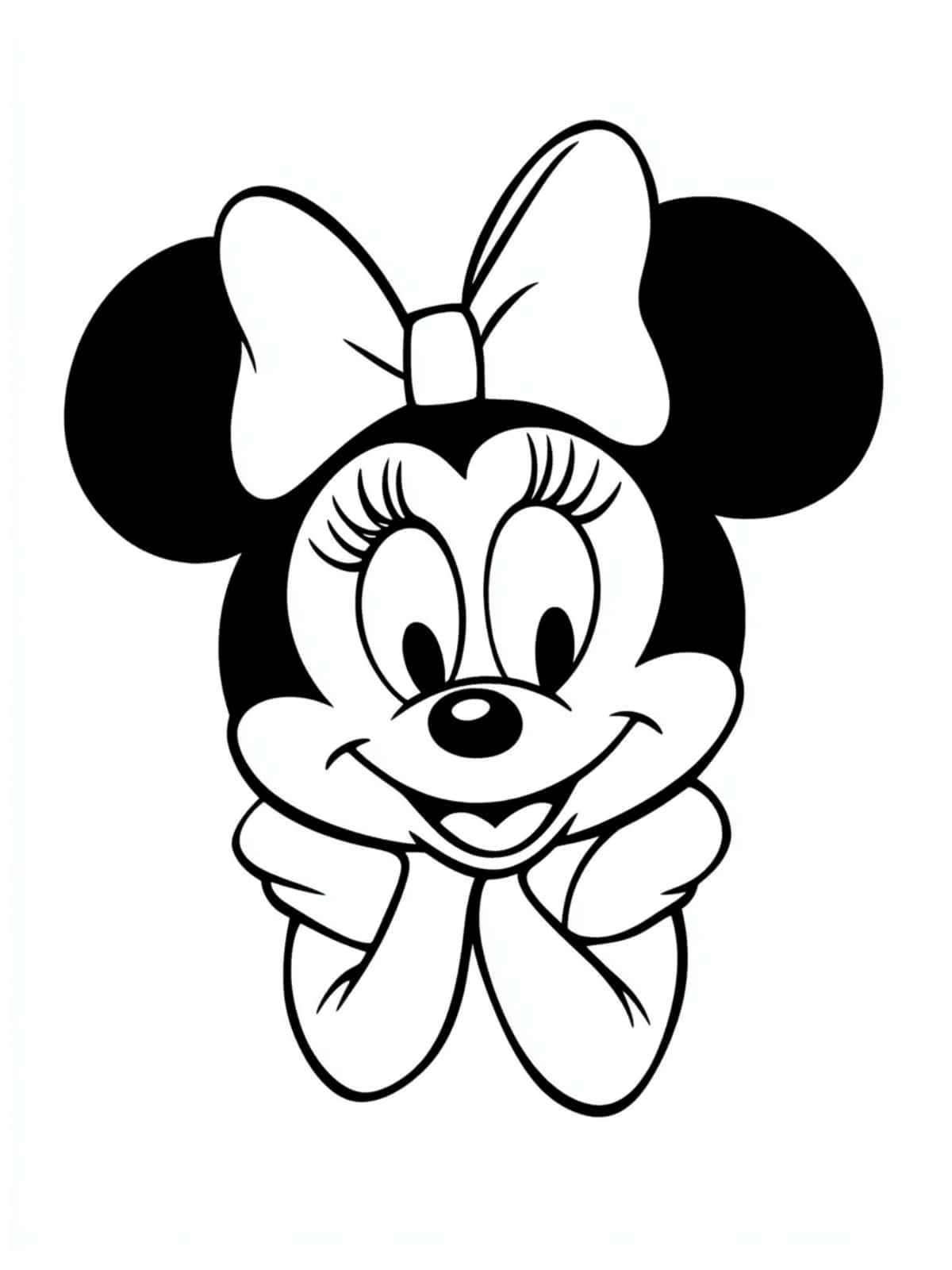 Disney Minnie Mouse Coloring Pages For Kids