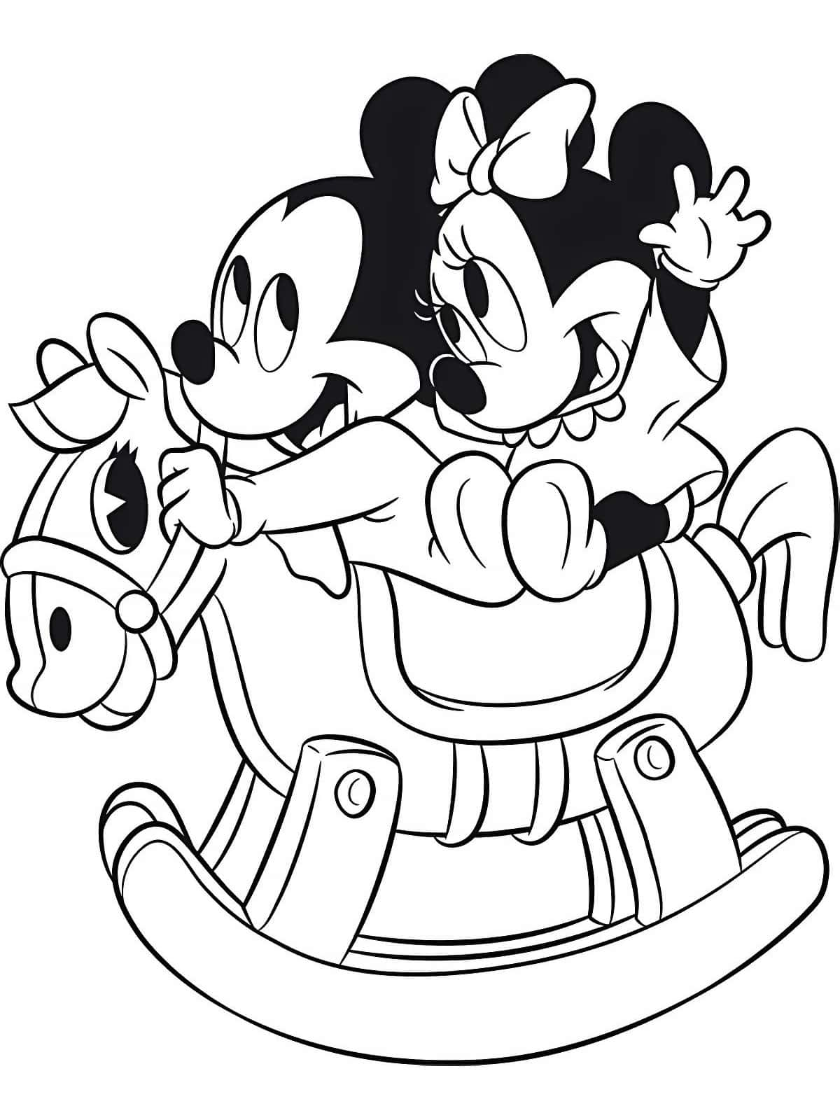 Disney Minnie Mouse Coloring Pages